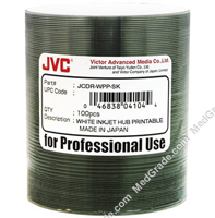 JVC Taiyo Yuden White InkJet Hub Printable 52X CD-R